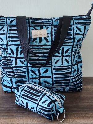 Ankara Tote Bag With Pouch